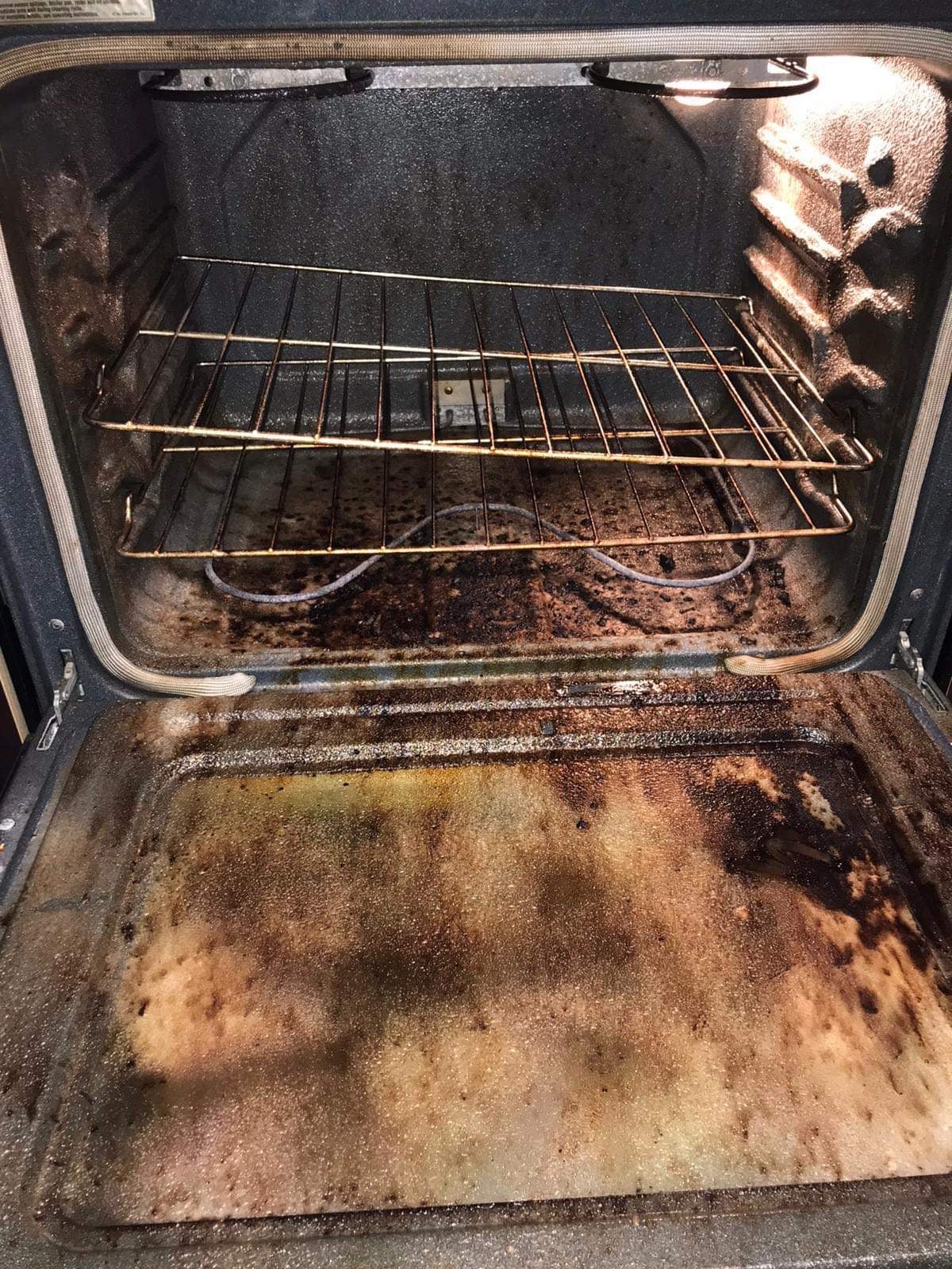 Oven Deep Clean - before cleaning